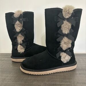 Koolaburra by UGG Victoria Tall Black Suede Boots, Wm’s Size 9, Great Condition